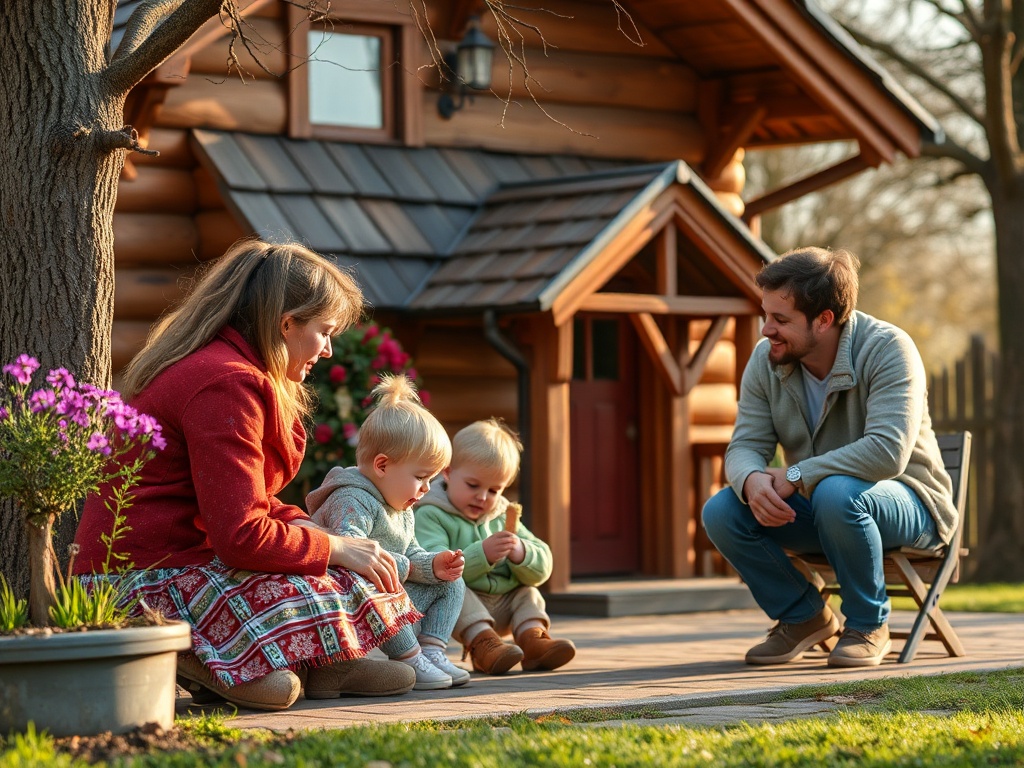 ikdms.ru | Детская площадка на участке деревянного дома